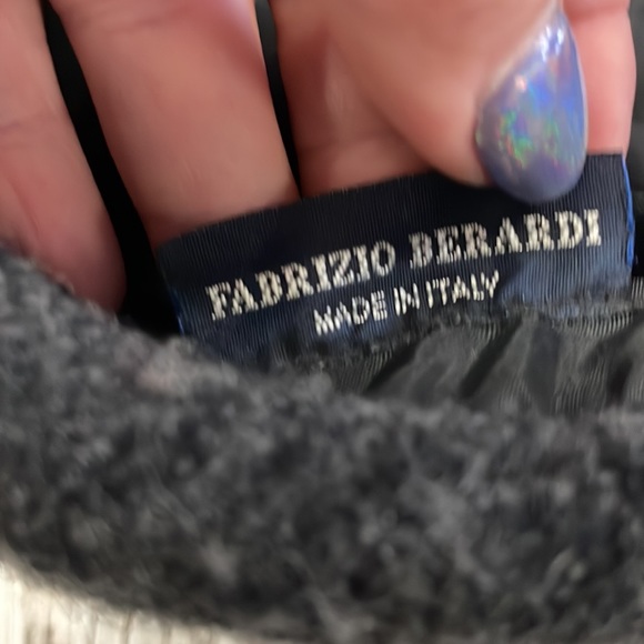 Fabrizo o Bernardí wool blend tweed hat made in Italy - Picture 5 of 7